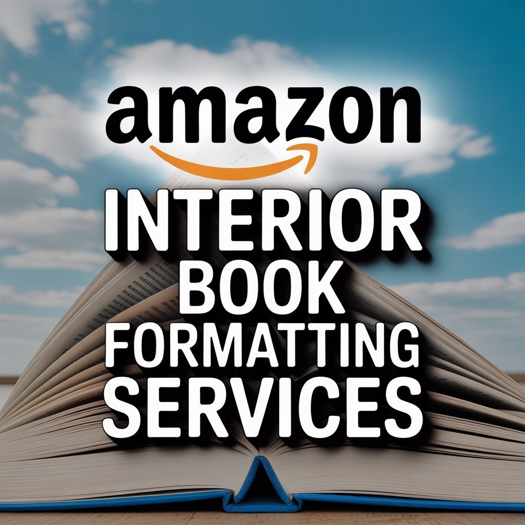 Amazon KDP Interior Book Formatting Services promotional graphic featuring bold white text on an orange background with the Amazon logo, designed for self-published authors seeking professional Kindle formatting.
